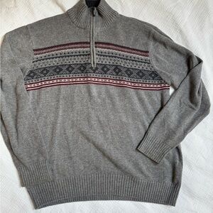 Vintage Tricots St. Raphael Fair Aisle Sweater Size L